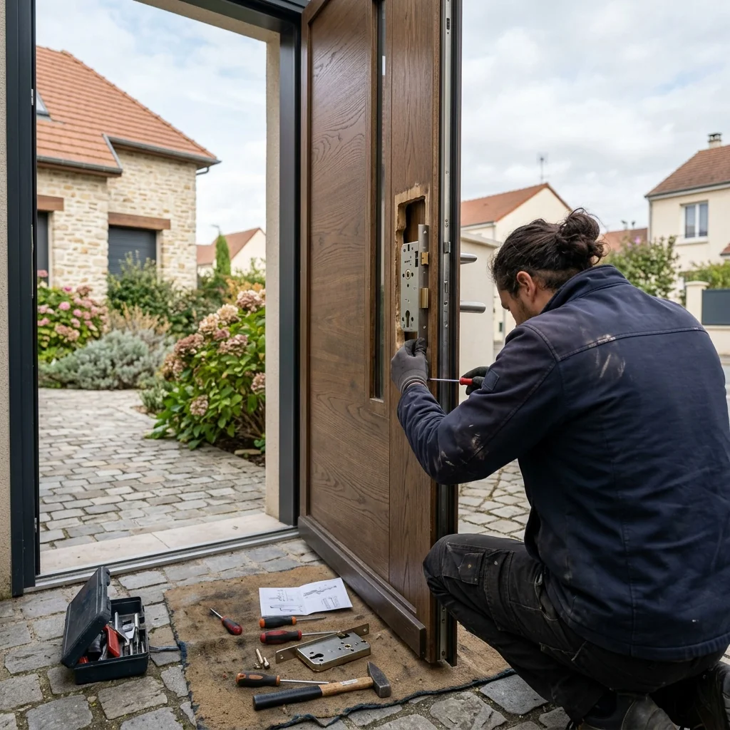 Installation serrure complète - Serrurier Ermont